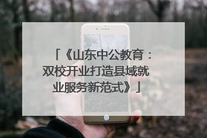 《山东中公教育：双校开业打造县域就业服务新范式》