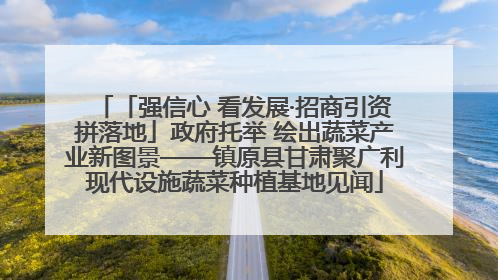 「强信心 看发展·招商引资拼落地」政府托举 绘出蔬菜产业新图景——镇原县甘肃聚广利现代设施蔬菜种植基地见闻