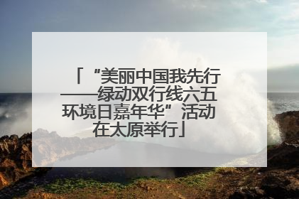 “美丽中国我先行——绿动双行线六五环境日嘉年华”活动在太原举行