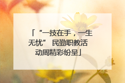 “一技在手，一生无忧” 民勤职教活动周精彩纷呈