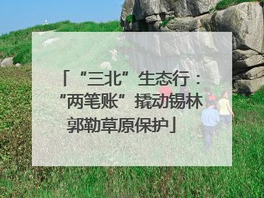 “三北”生态行：“两笔账”撬动锡林郭勒草原保护