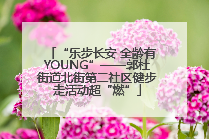 “乐步长安 全龄有YOUNG”——郭杜街道北街第二社区健步走活动超“燃”