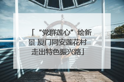 “党群莲心”绘新景 厦门同安莲花村走出特色振兴路