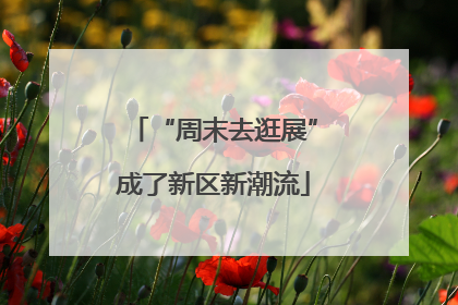 “周末去逛展”成了新区新潮流