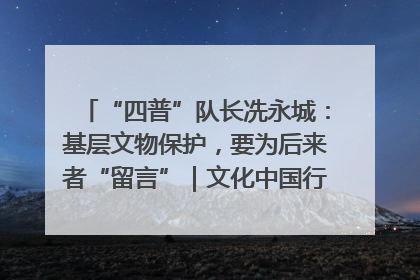 “四普”队长冼永城：基层文物保护，要为后来者“留言”｜文化中国行·我在广东找文物