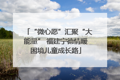 “微心愿”汇聚“大能量” 福建宁德情暖困境儿童成长路