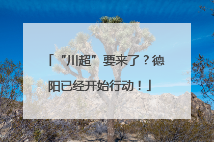 “川超”要来了？德阳已经开始行动！