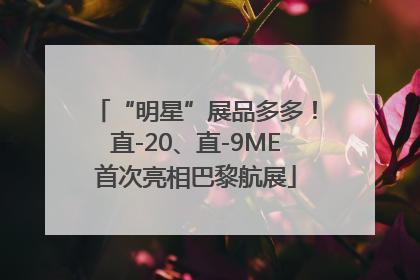 “明星”展品多多！直-20、直-9ME首次亮相巴黎航展