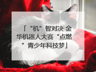 “机”智对决 金华机器人大赛“点燃”青少年科技梦
