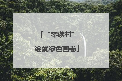 “零碳村” 绘就绿色画卷