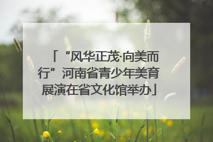 “风华正茂·向美而行”河南省青少年美育展演在省文化馆举办