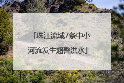 珠江流域7条中小河流发生超警洪水