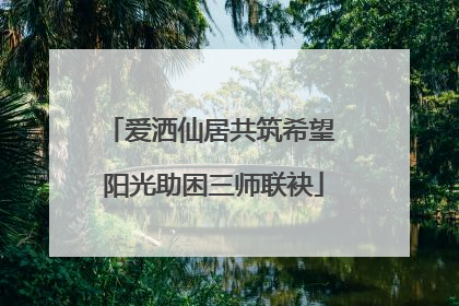 爱洒仙居共筑希望 阳光助困三师联袂