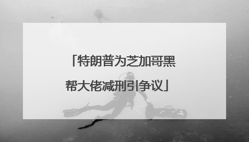 特朗普为芝加哥黑帮大佬减刑引争议