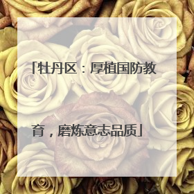 牡丹区：厚植国防教育，磨炼意志品质