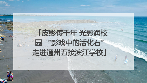 皮影传千年 光影润校园 “影戏中的活化石”走进通州五接滨江学校