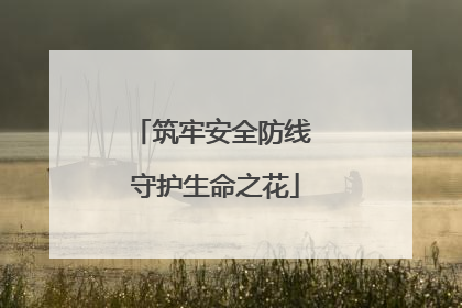 筑牢安全防线 守护生命之花