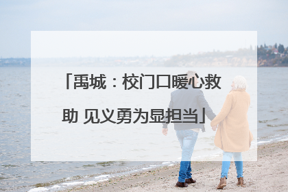 禹城：校门口暖心救助 见义勇为显担当
