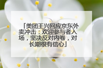 美团王兴回应京东外卖冲击：欢迎参与者入场，坚决反对内卷，对长期很有信心