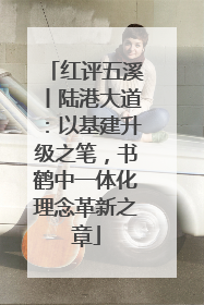 红评五溪丨陆港大道：以基建升级之笔，书鹤中一体化理念革新之章