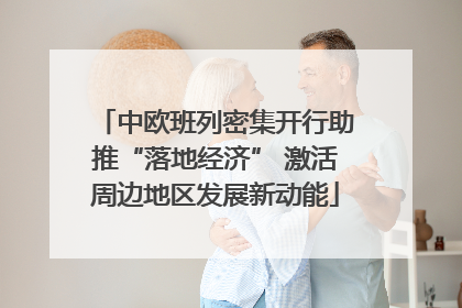 中欧班列密集开行助推“落地经济” 激活周边地区发展新动能
