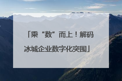 乘“数”而上！解码冰城企业数字化突围