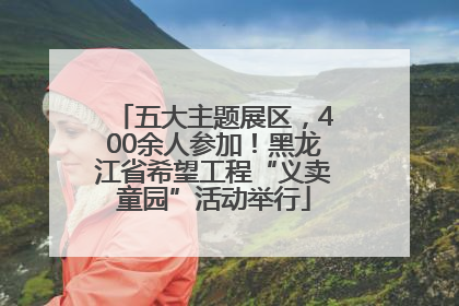五大主题展区，400余人参加！黑龙江省希望工程“义卖童园”活动举行