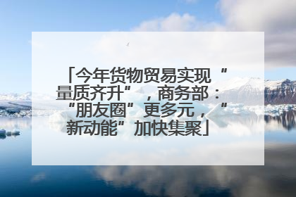 今年货物贸易实现“量质齐升”，商务部：“朋友圈”更多元，“新动能”加快集聚