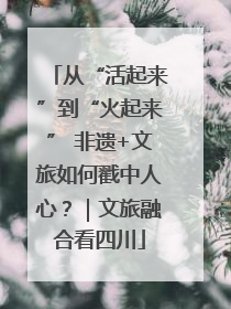 从“活起来”到“火起来” 非遗+文旅如何戳中人心？｜文旅融合看四川