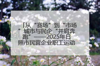 从“赛场”到“市场”城市与民企“并肩奔跑”——2025年日照市民营企业职工运动会亮点观察