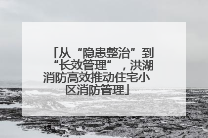 从“隐患整治”到“长效管理”，洪湖消防高效推动住宅小区消防管理