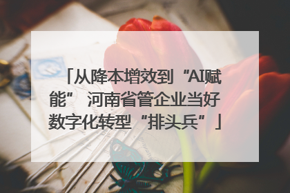 从降本增效到“AI赋能” 河南省管企业当好数字化转型“排头兵”