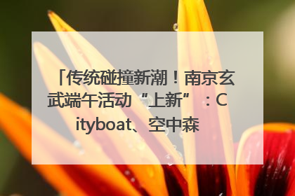 传统碰撞新潮！南京玄武端午活动“上新”：Cityboat、空中森林、骑行市集引热潮