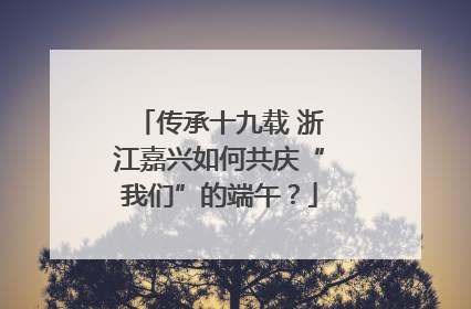 传承十九载 浙江嘉兴如何共庆“我们”的端午？