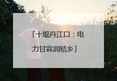 十堰丹江口：电力甘霖润桔乡