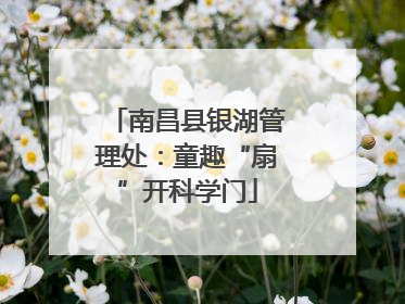 南昌县银湖管理处：童趣“扇”开科学门