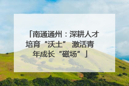 南通通州：深耕人才培育“沃土” 激活青年成长“磁场”