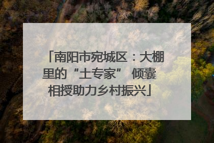 南阳市宛城区：大棚里的“土专家” 倾囊相授助力乡村振兴