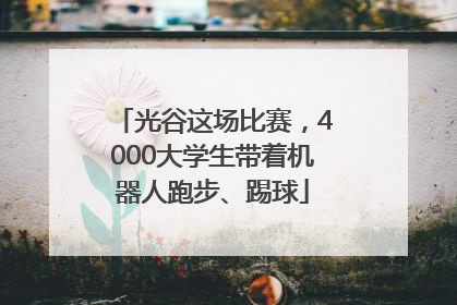 光谷这场比赛，4000大学生带着机器人跑步、踢球