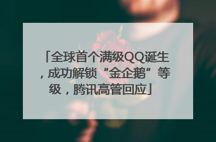 全球首个满级QQ诞生，成功解锁“金企鹅”等级，腾讯高管回应