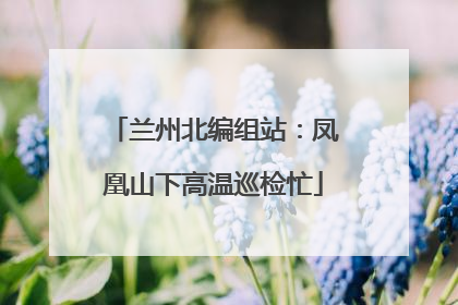 兰州北编组站：凤凰山下高温巡检忙