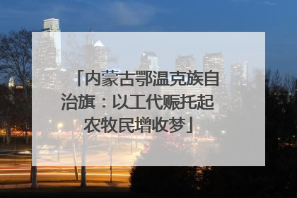内蒙古鄂温克族自治旗：以工代赈托起农牧民增收梦