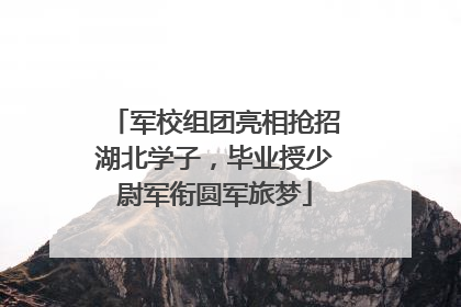 军校组团亮相抢招湖北学子，毕业授少尉军衔圆军旅梦