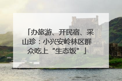 办旅游、开民宿、采山珍：小兴安岭林区群众吃上“生态饭”