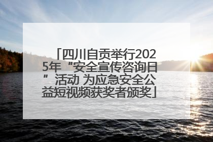 四川自贡举行2025年“安全宣传咨询日”活动 为应急安全公益短视频获奖者颁奖