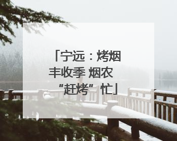 宁远：烤烟丰收季 烟农“赶烤”忙