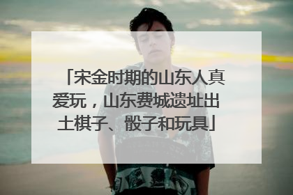 宋金时期的山东人真爱玩，山东费城遗址出土棋子、骰子和玩具