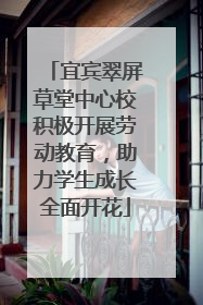 宜宾翠屏草堂中心校积极开展劳动教育，助力学生成长全面开花