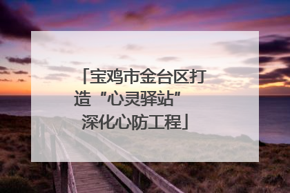 宝鸡市金台区打造“心灵驿站” 深化心防工程