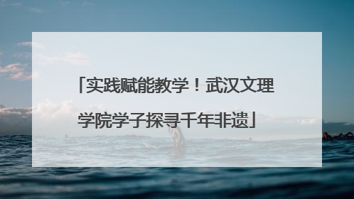实践赋能教学！武汉文理学院学子探寻千年非遗